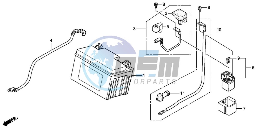 BATTERY (CBR125R/RS/RW5/RW6/RW8)