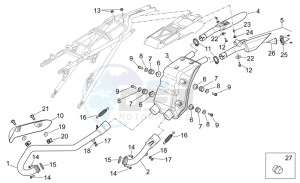 SXV 450 SXV 450-550 STREET LEGAL drawing Exhaust unit