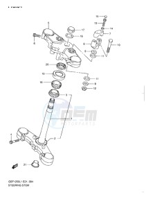 GSF-1250 BANDIT EU drawing STEERING STEM