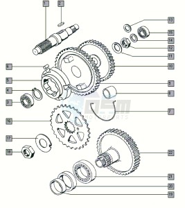 A35_J3-J5 50 J3-J5 drawing Countershaft-mainshaft