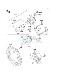 NINJA_ZX-6R ZX600P7F FR GB XX (EU ME A(FRICA) drawing Rear Brake