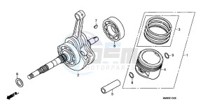 TRX250TMB drawing CRANKSHAFT/ PI STON