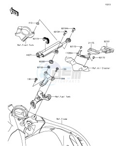 NINJA ZX-10R ABS ZX1000SGFB XX (EU ME A(FRICA) drawing Steering Damper