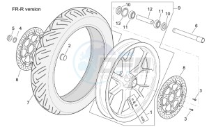 RSV 1000 Tuono drawing R-RF version front wheel