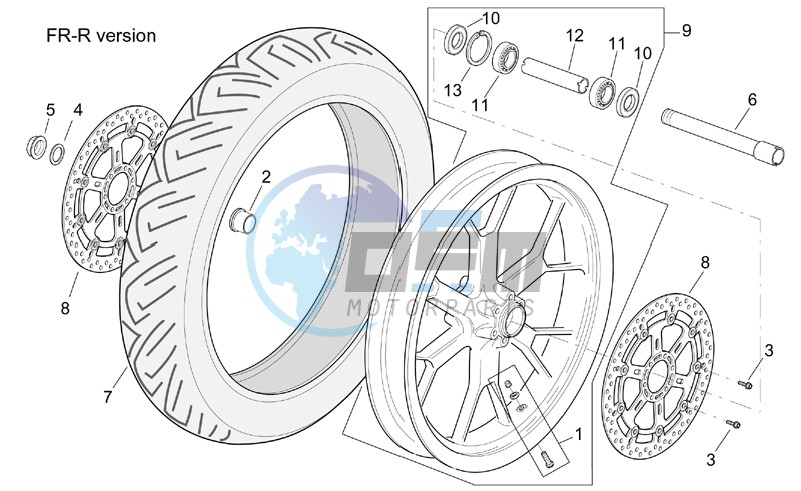 R-RF version front wheel