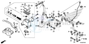 TRX500FM1F TRX500FM Europe Direct - (ED) drawing FRONT BRAKE MASTER CYLINDER