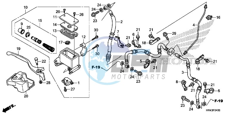 FRONT BRAKE MASTER CYLINDER