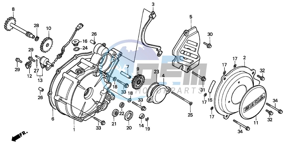 LEFT CRANKCASE COVER