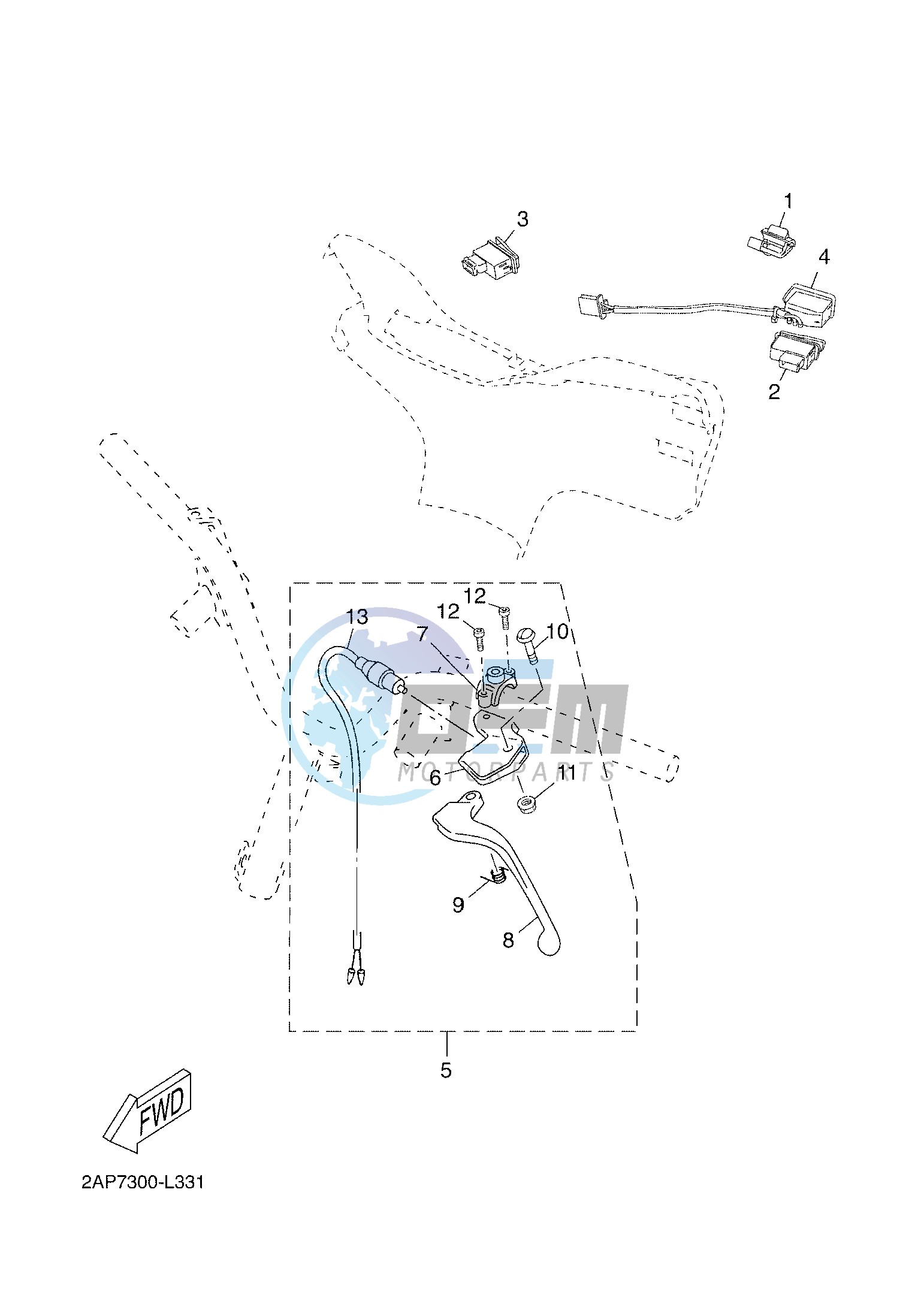 HANDLE SWITCH & LEVER