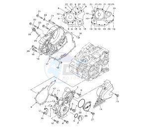 YBR 250 drawing CRANKCASE COVER