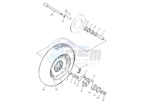 V-MAX 1200 drawing REAR WHEEL