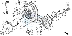 CB900F 919 drawing RIGHT CRANKCASE COVER