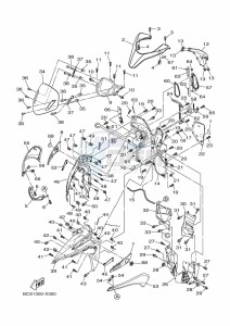 MWS125-C TRICITY 125 (BCS1) drawing LEG SHIELD