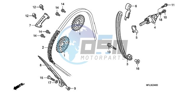 CAM CHAIN/TENSIONER