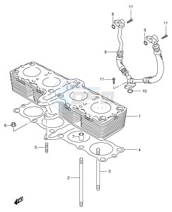 GSX600F (E2) Katana drawing CYLINDER