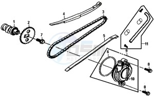 CROX 50 (AE05W6-NL) (L5-M1) drawing CHAIN / CHAIN TENSIONER / CHAIN GUIDE