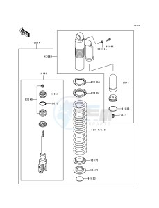 KX 500 E [KX500] (E9) [KX500] drawing SHOCK ABSORBER-- S- -