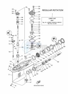 F200FETX drawing PROPELLER-HOUSING-AND-TRANSMISSION-1