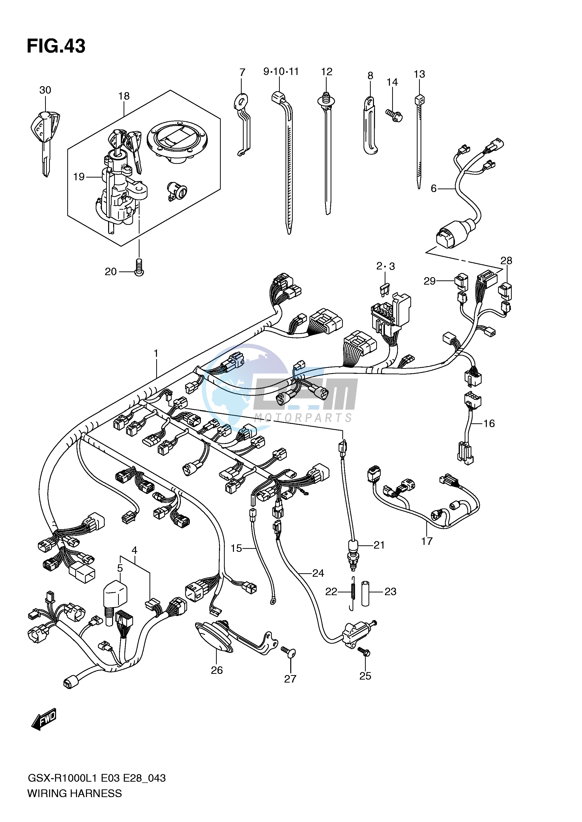 WIRING HARNESS (GSX-R1000L1 E3)