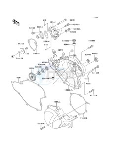 KX 65 A [KX65 MONSTER ENERGY] (A6F - A9FA) A7F drawing ENGINE COVER-- S- -