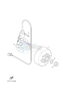 XC125R YW125 SKYLINER S (2PE2) drawing GENERATOR