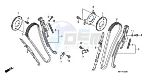 XL700VA9 Europe Direct - (ED / ABS) drawing CAM CHAIN/TENSIONER