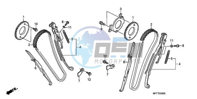 CAM CHAIN/TENSIONER