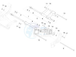 MEDLEY 125 4T IE ABS E4 2020 (EMEA) drawing Swinging arm