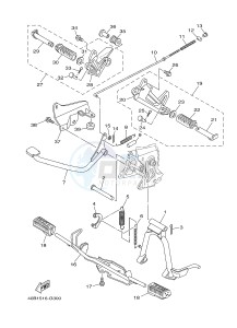 T110C (40BB) drawing STAND & FOOTREST