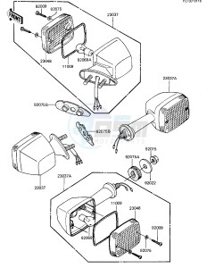 ZX 1100 A [GPZ] (A1-A2) [GPZ] drawing TURN SIGNALS