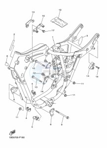 XV250 XV250M (BJP3) drawing FRAME