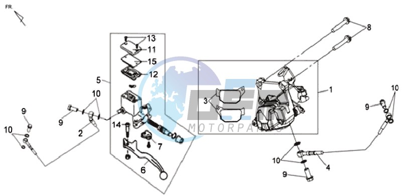 BRAKE CALIPER / BRAKE LEVER / BRAKE LINES