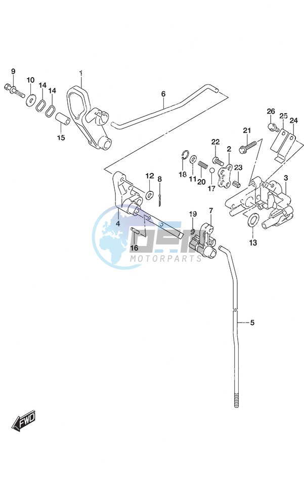 Clutch Rod Non-Remote Control