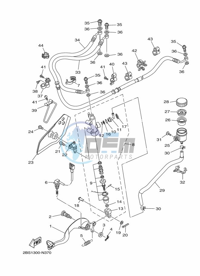 REAR MASTER CYLINDER