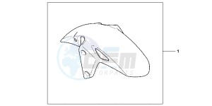 CBR125RWB CBR125RW E drawing FRONT MUDGUARD