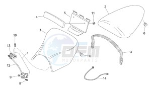 RS 125 Tuono drawing Saddle unit