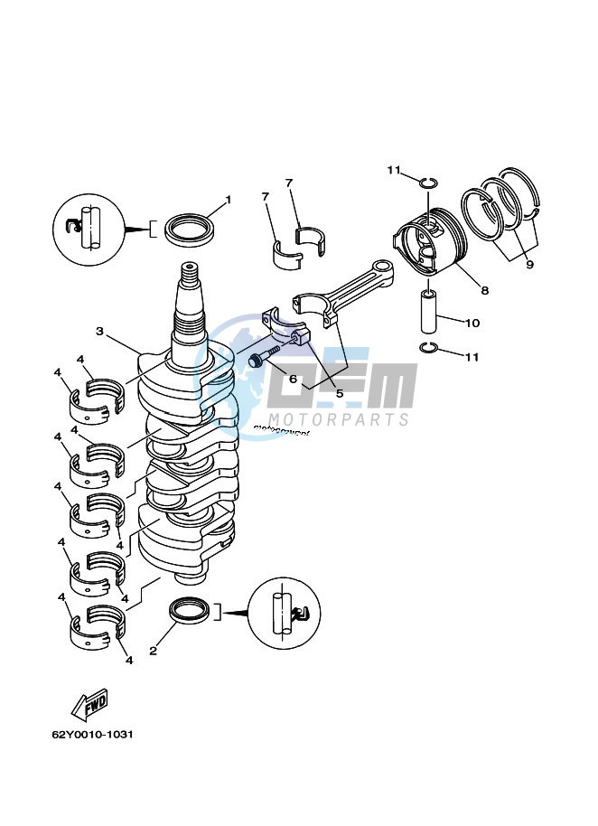 CRANKSHAFT--PISTON