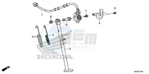 CRF250MF CRF250M UK - (E) drawing STAND