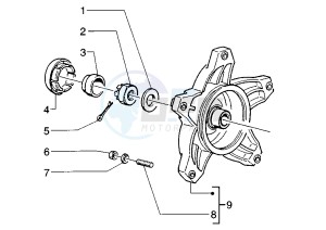 SKIPPER 125-150 drawing Rear brake drum