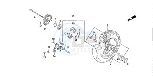 SA50S drawing FRONT WHEEL