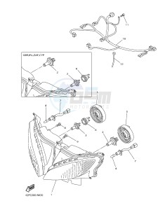 FZ8-SA FZ8 FAZER (ABS) 800 (1BD8 1BD9) drawing HEADLIGHT