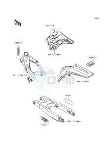 KX 125 K [KX125] (K2) [KX125] drawing LABELS