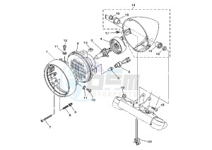 XVS DRAG STAR 250 drawing HEADLIGHT MY01