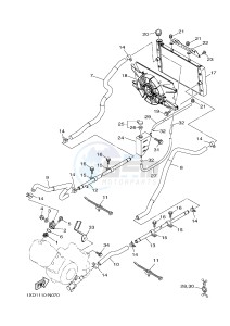 YXM700E YXM700PF VIKING EPS (1XPR) drawing RADIATOR & HOSE