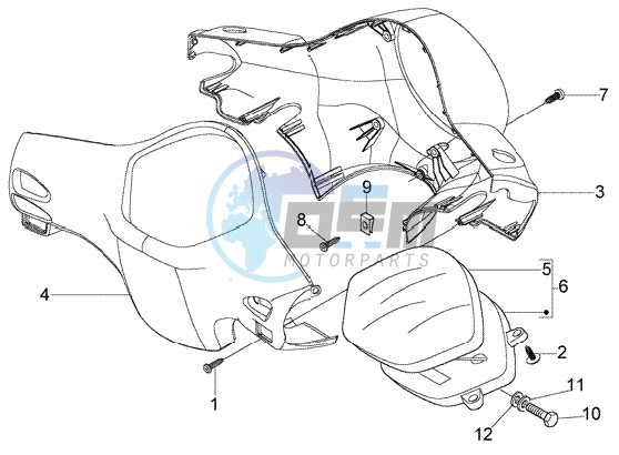 Speedometer Kms. - handlebar covers