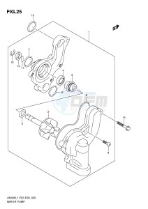 AN400 (E03) Burgman drawing WATER PUMP