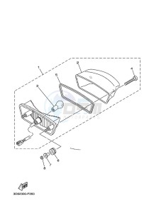 YBR125ESD (3D9B) drawing TAILLIGHT