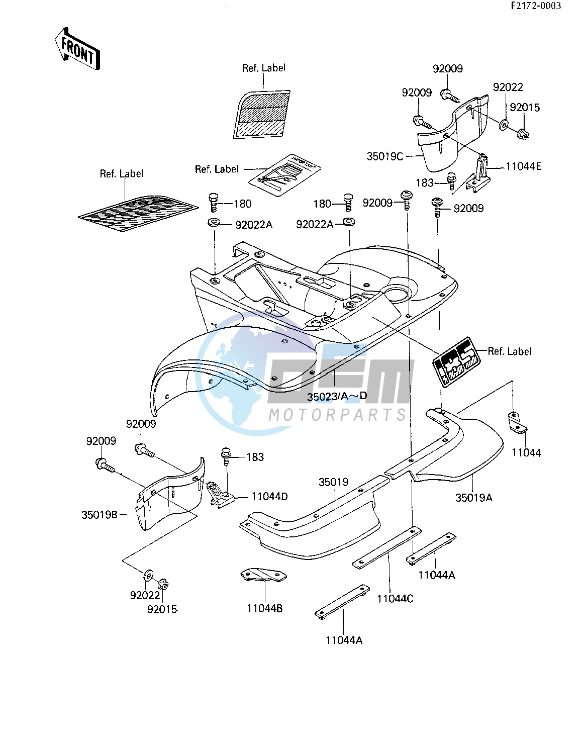 REAR FENDER-- S- -