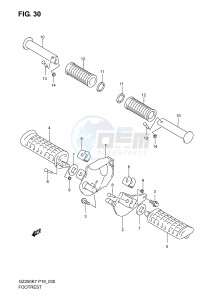 GZ250 (P19) drawing FOOTREST