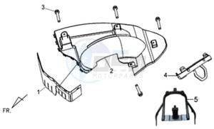 ALLO 50 45KMH drawing INNER MUDGUARD